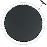 EUPXRHY Trampolin Sprungtuch für Trampoline Ø 305 cm, mit 54/56/60/64 Ösen und 140 mm Federlänge, PP Trampolin Ersatzteile Sprungmatte 8-Fach Naht, incl. Federspanner,305cm 64 Anneaux