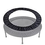 APJJ Trampolin Randabdeckung 81cm 91cm 96cm 101cm 114cm122cm127cm 137cm 152cm, Indoor Erwachsene Fitness Trampolin Umrandung, Wasserdichtes Oxford-Tuch Trampolin ZubehöR Ersatzteile,Schwarz,38in 96cm