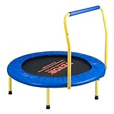 VEVOR Trampolin Gartentrampolin 810x920x920 mm, Klappabrer Trampolin Mini 60 kg Gewichtstragfähigkeit Fitness Trampolin, Kindertrampolin Kleinkind Trampolin Blau Indoor/Outdoor/Garten/Drinnen