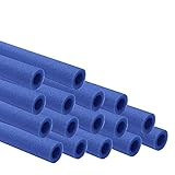 awm Trampolin Schaumstoffpolster 100 cm blau, Schaumstoff Schaumstoffrohre Stangenschutz- Set (16x 1000mm)