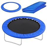 Trampolin Randabdeckung Ø 183 244 305 366 427 cm UV-beständig Federabdeckung Outdoor Wetterschutzplane Trampolinschutz Abdeckplane